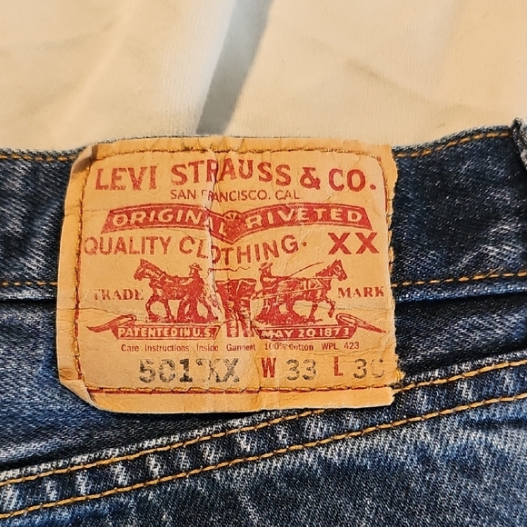 Levi's Men's Straight Jeans - Dark Blue - Picture 5 of 5
